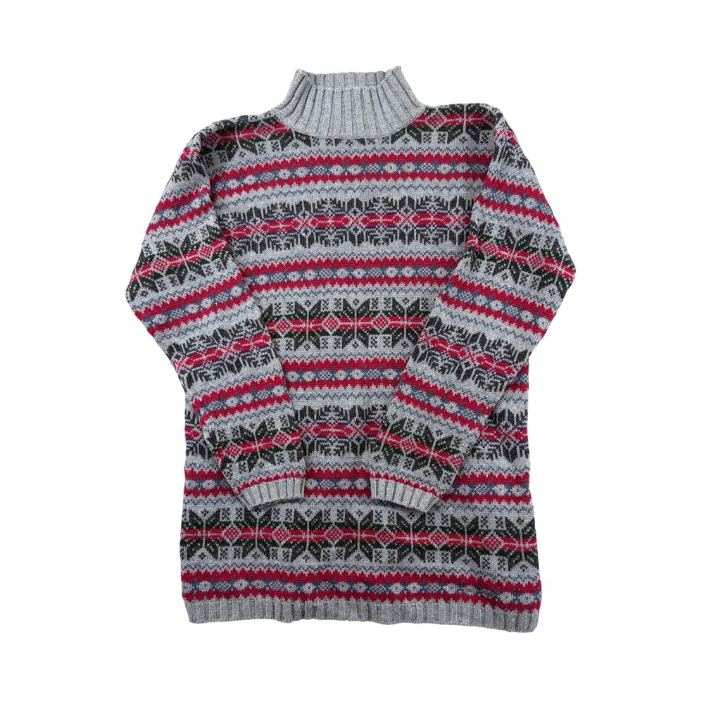 Vintage Woods & Gray Grannycore sweater Cotten heavy knit Crewneck cozy